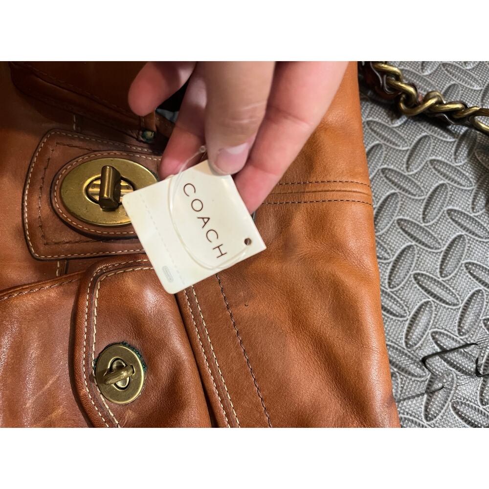 Coach Y2K 11128 65th Anniversary Whiskey Legacy Leigh With Vachetta Leather - Picture 4 of 12
